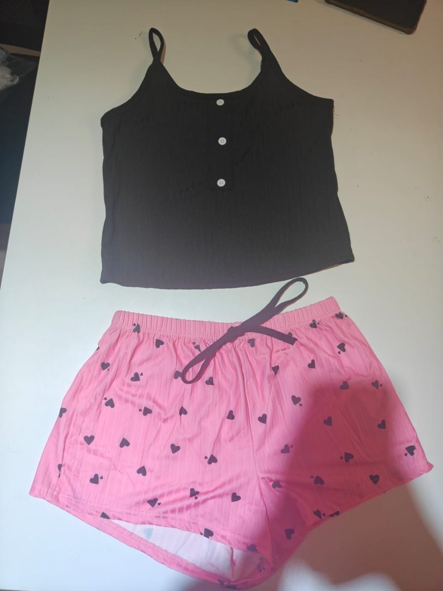 Pyjama Ensemble Short Cœur