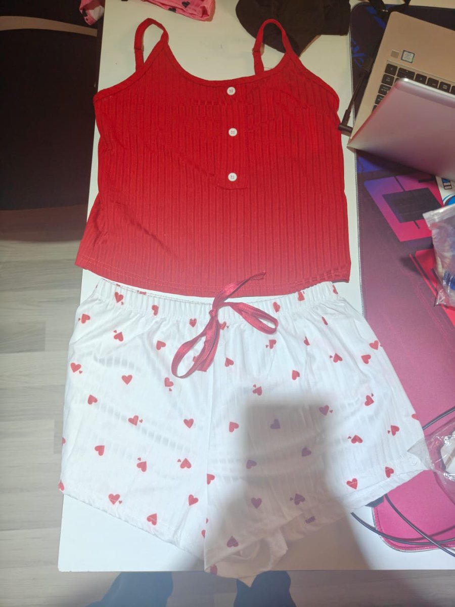 Pyjama Ensemble Short Cœur