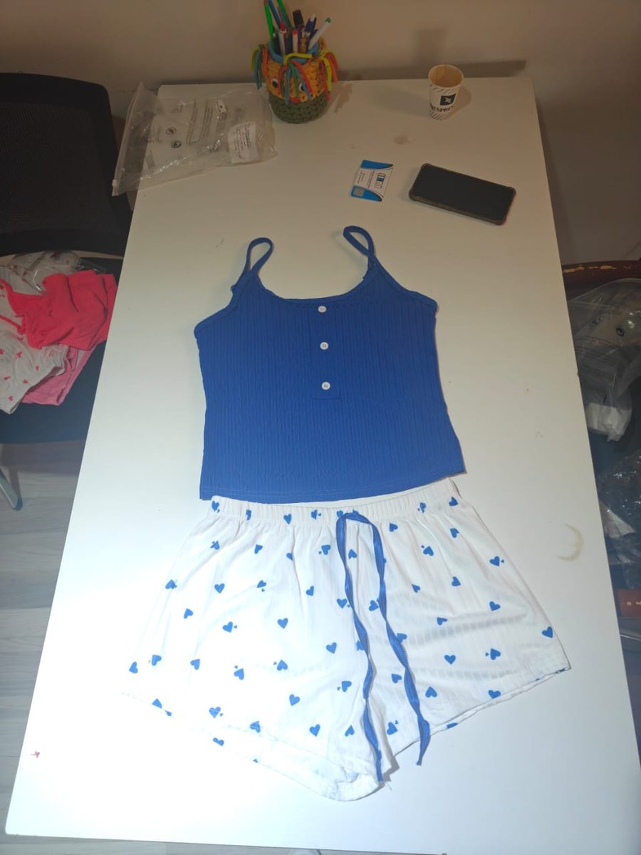 Pyjama Ensemble Short Cœur