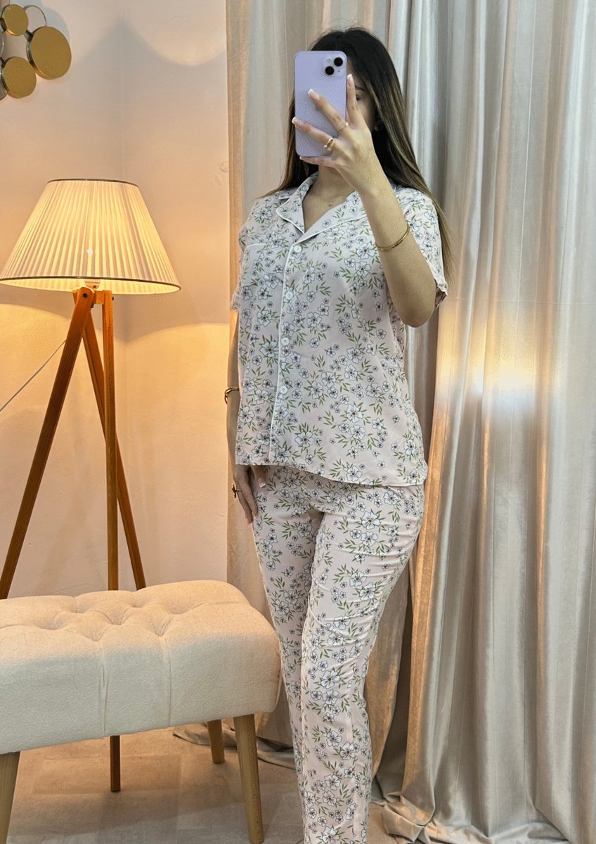 Pyjama Floral Rose